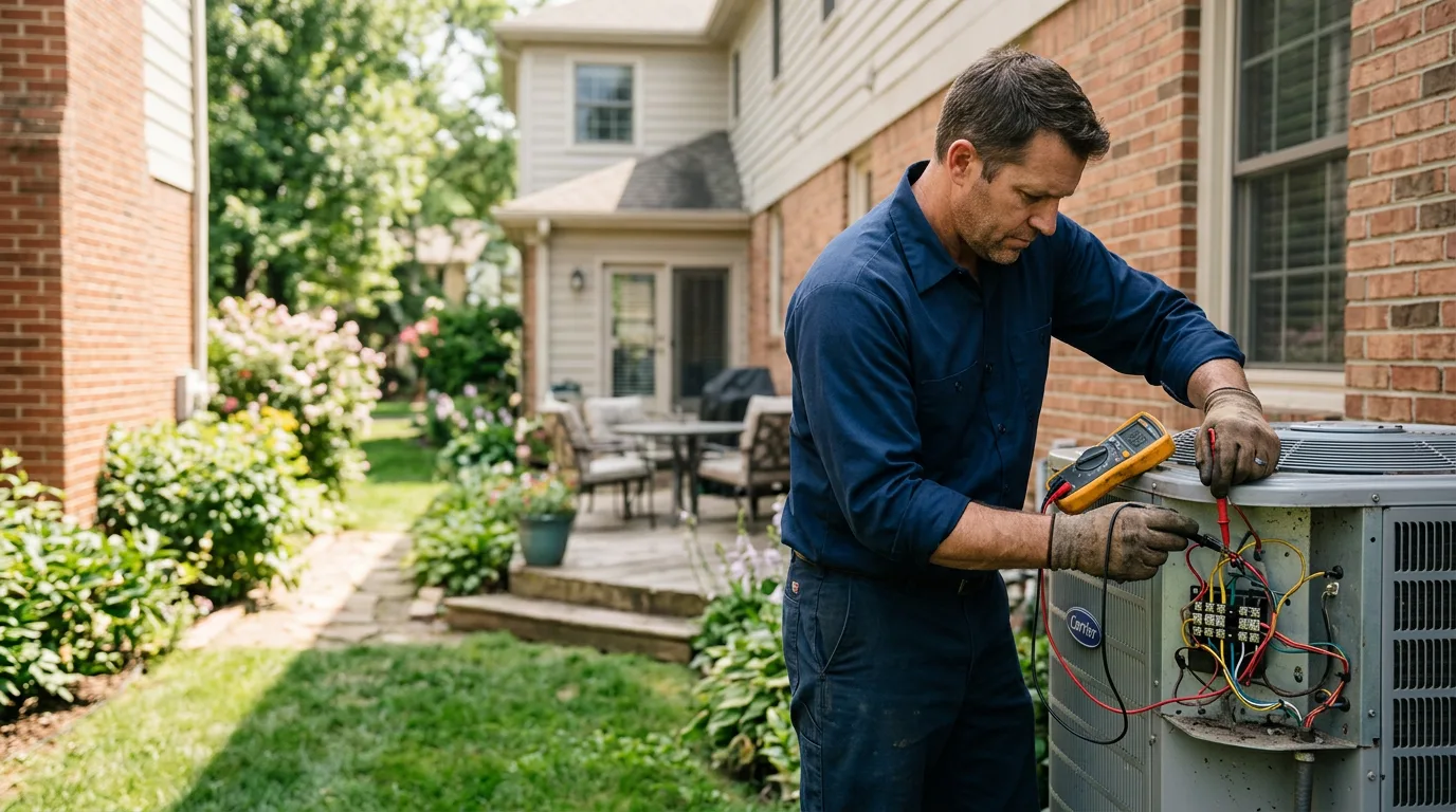 HVAC technician working near Franconia, NH